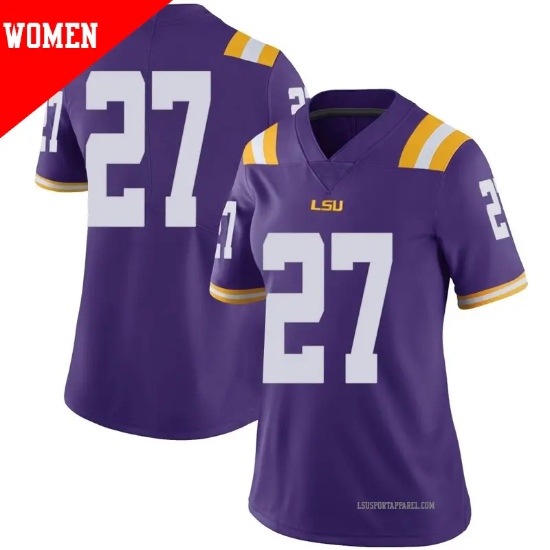 Women's ＃27 Austin Ausberry LSU Tigers Limited Purple Football College Jersey